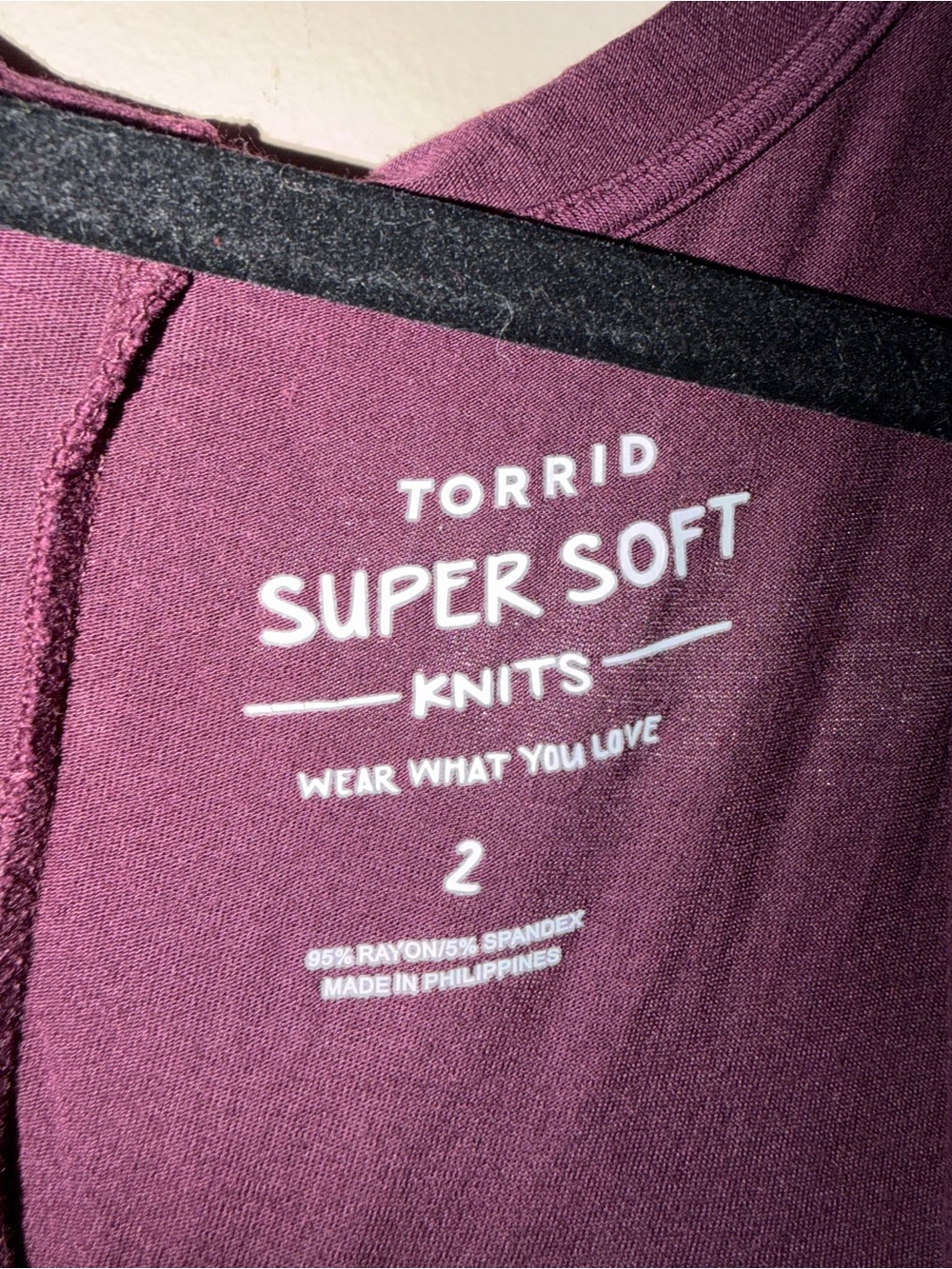 torrid Deep Plum Hooded Open Front Cardigan - Picture 3 of 3